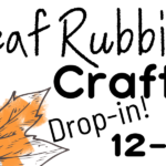 Kids Leaf Rubbing Drop-in Craft
