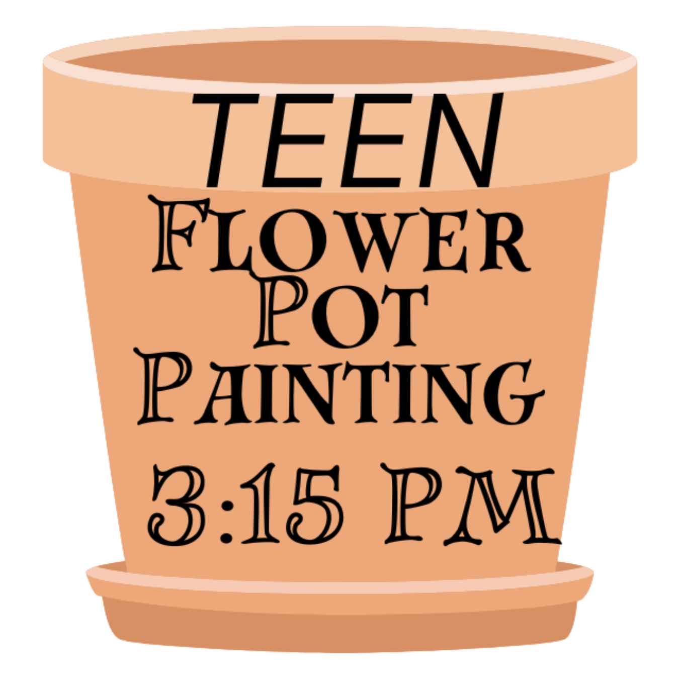 Teen Flower Pot Painting