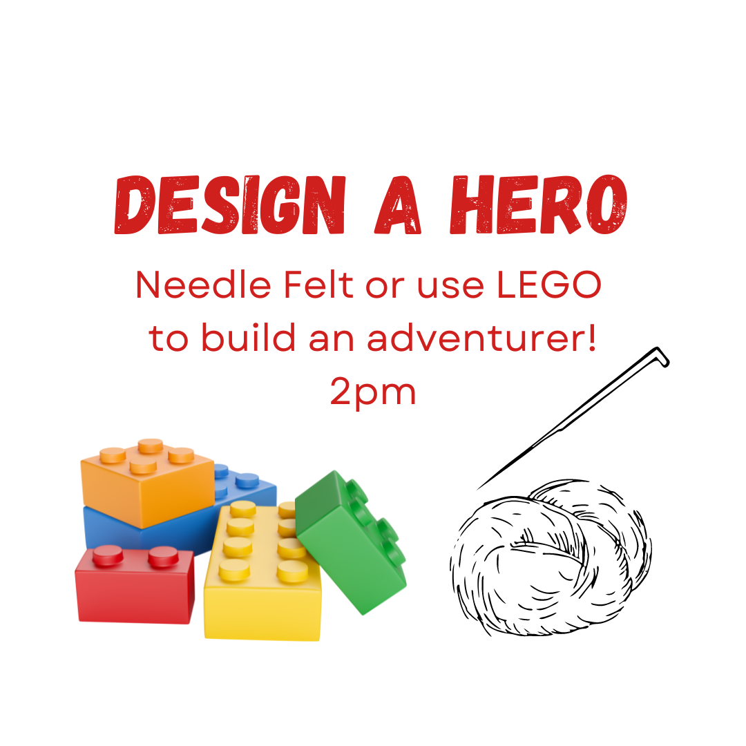 Design a Hero: Lego and Needle Felt Craft