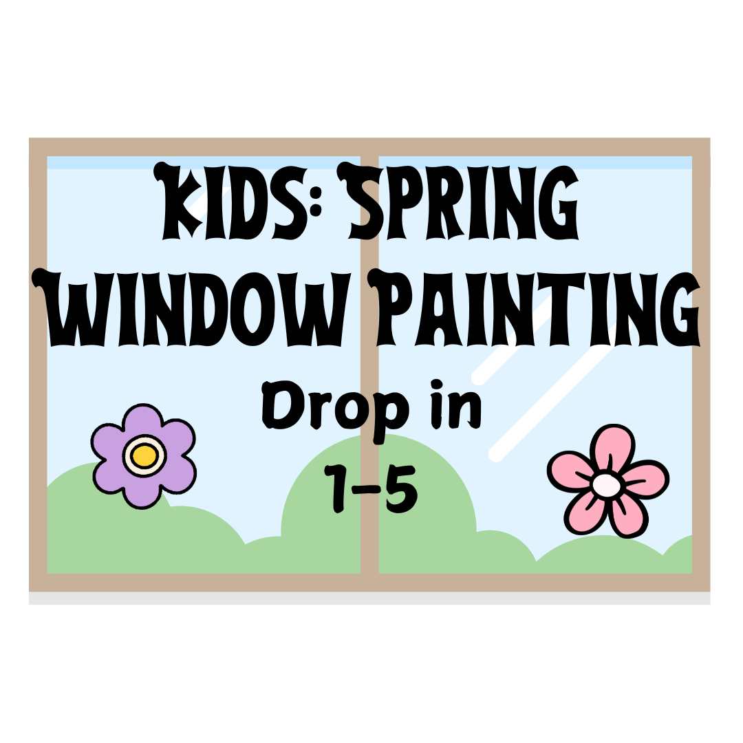 Kids Craft Spring Window Painting