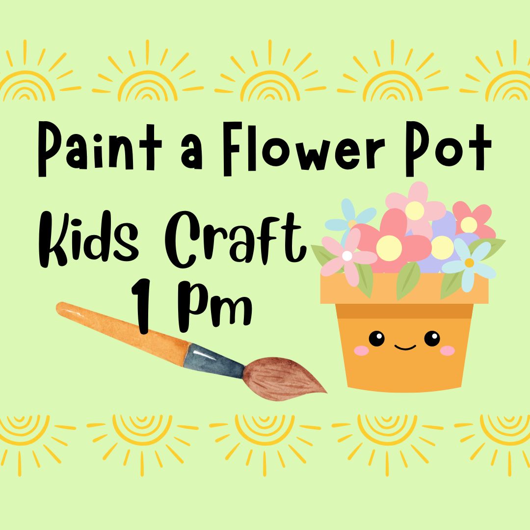 Kids Craft: Paint a Flower Pot