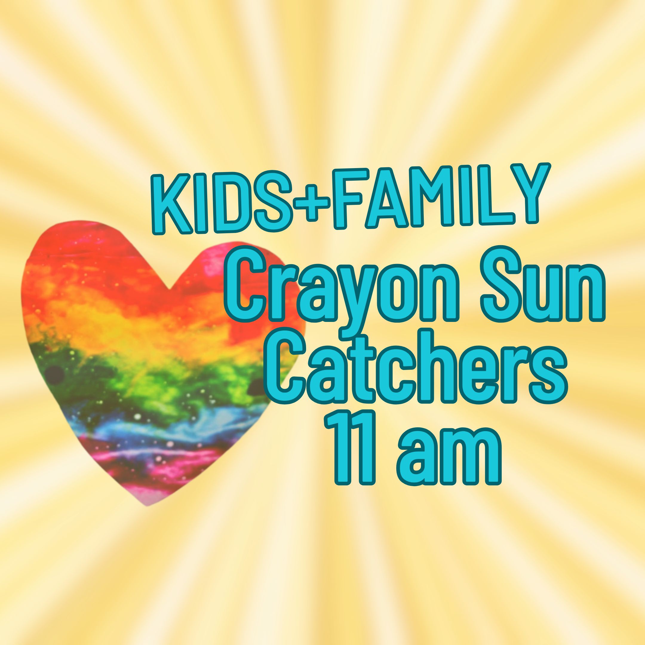 Kids and Family Activity: Crayon Sun Catchers