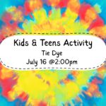 Kids and Teen Activity: Tie Dye