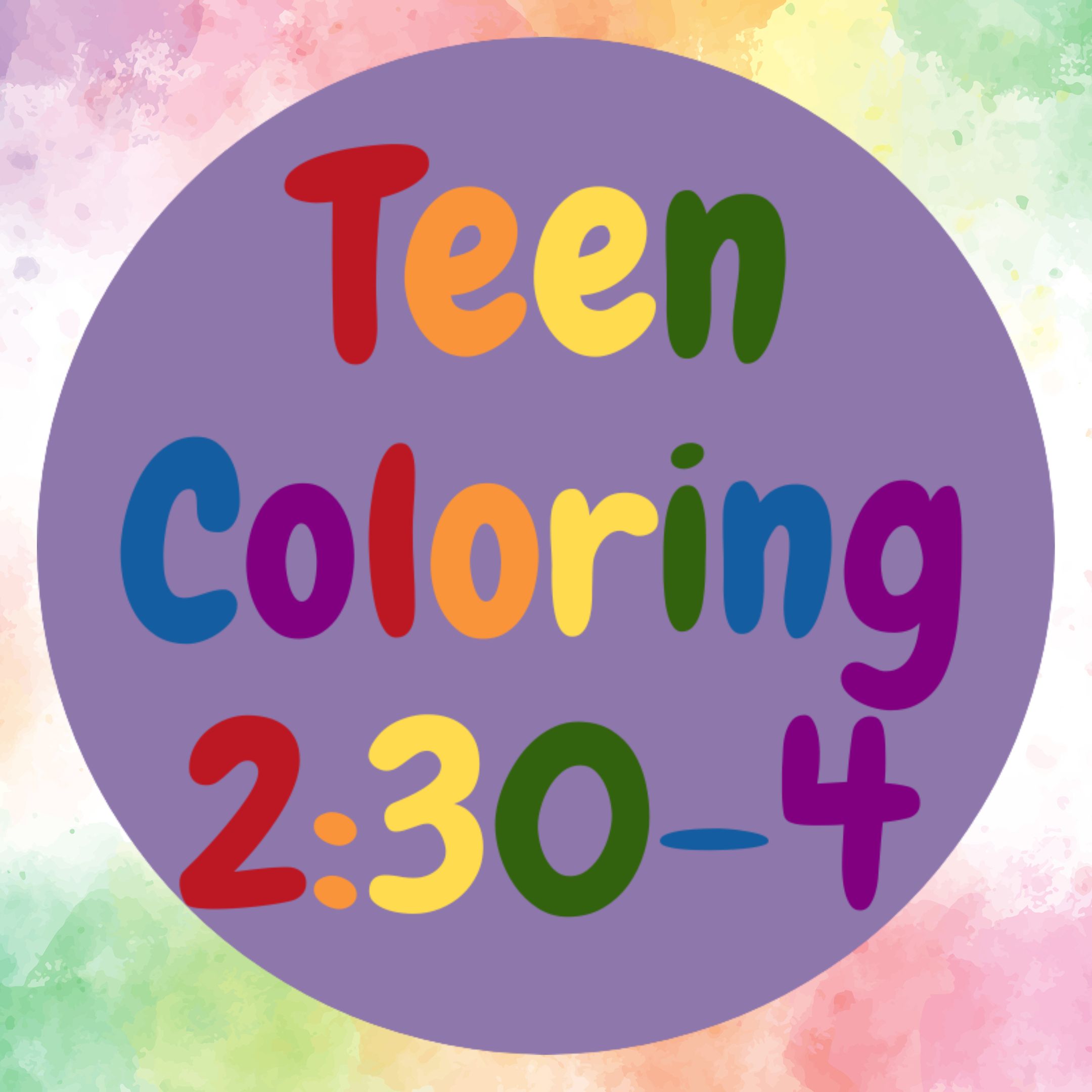 Teen Coloring Activity