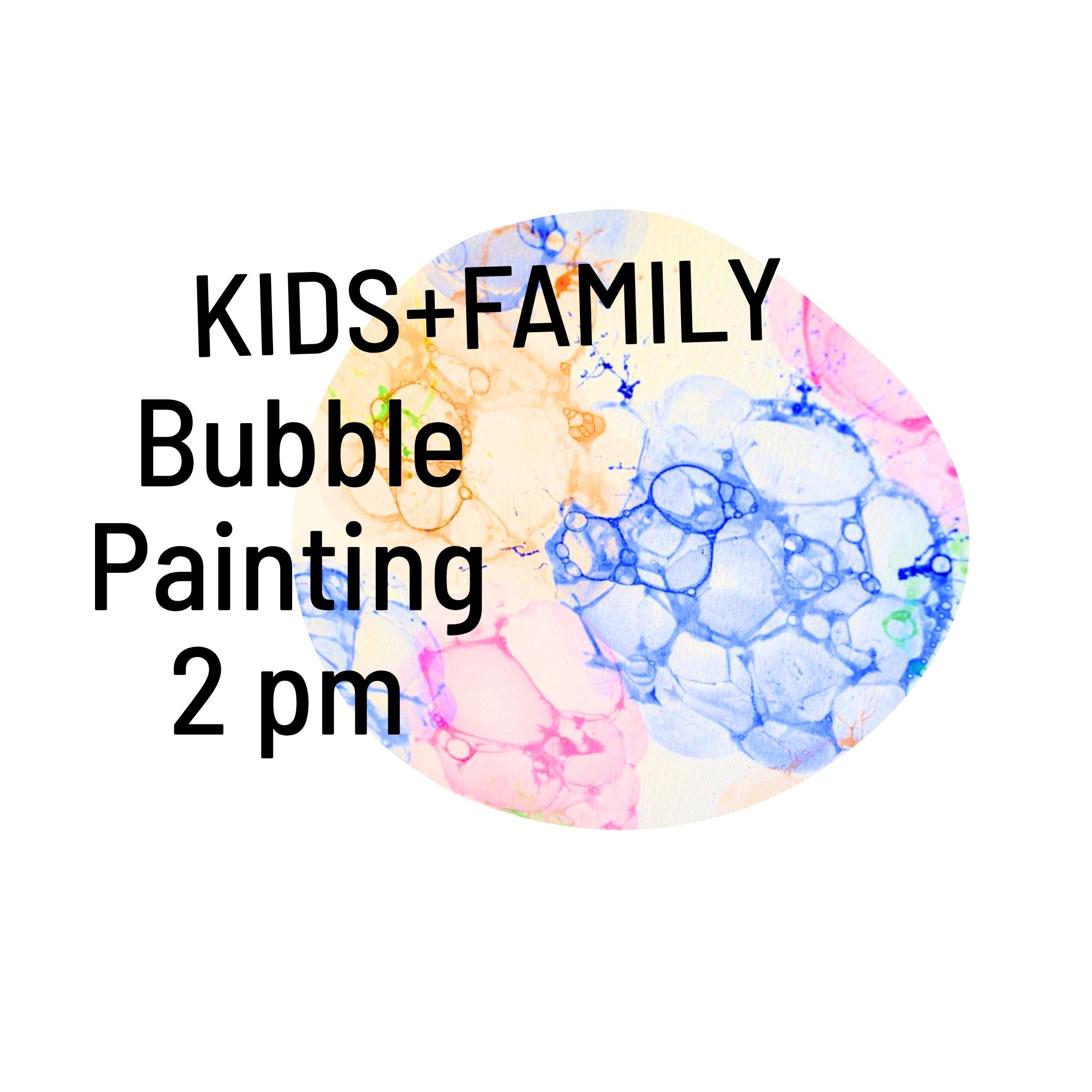 Kids and Family Activity: Bubble Painting