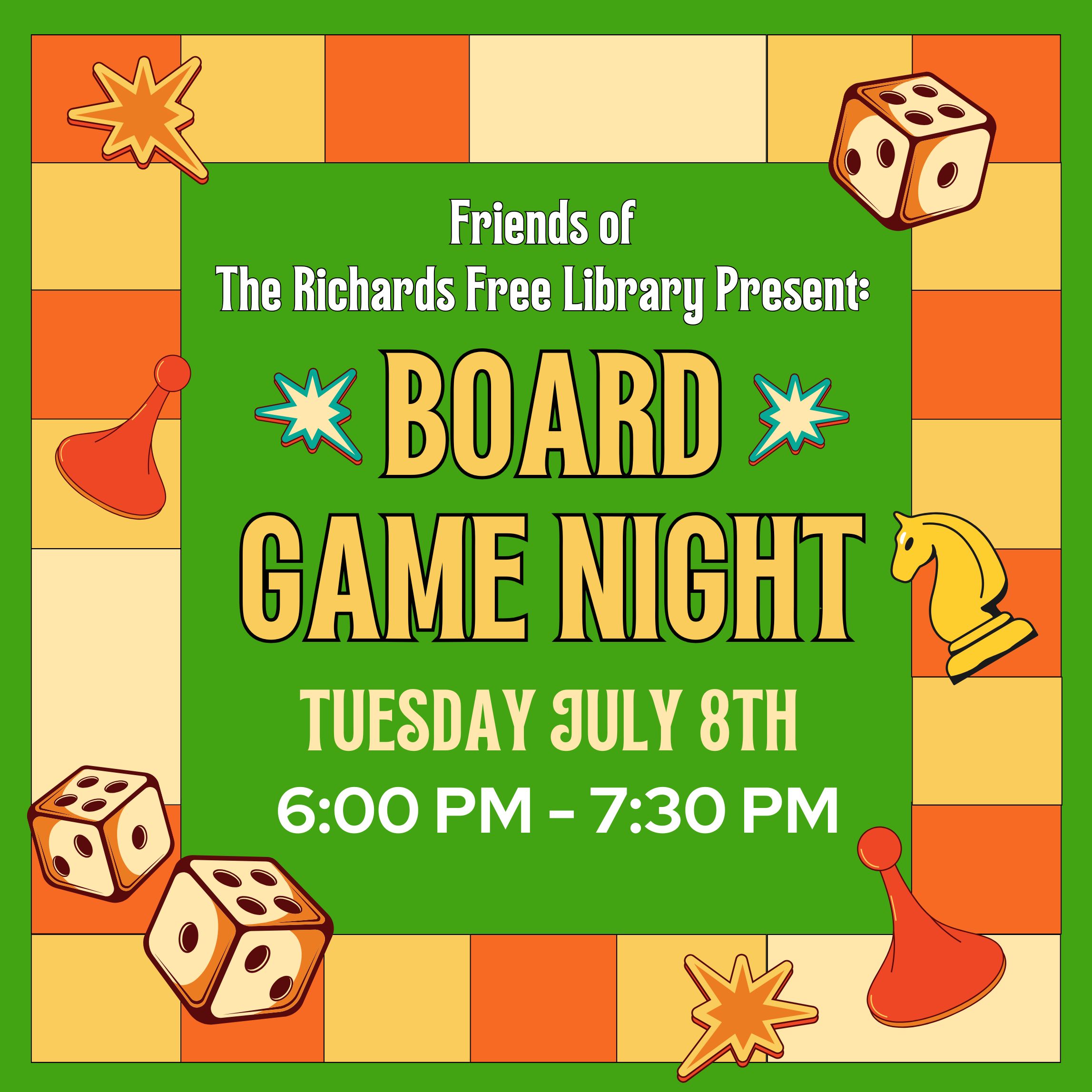 Board Game Night with Friends of the Library!