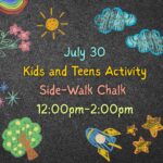 Teen and Kid Activity: Side-walk Chalk