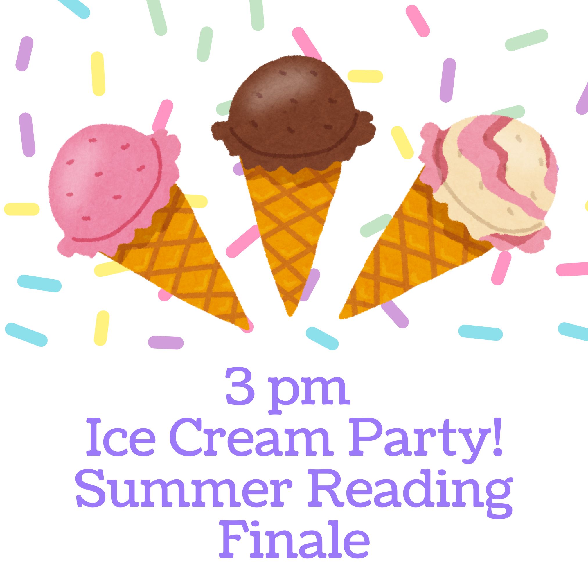 Children's Summer Reading Ice Cream Finale!!!