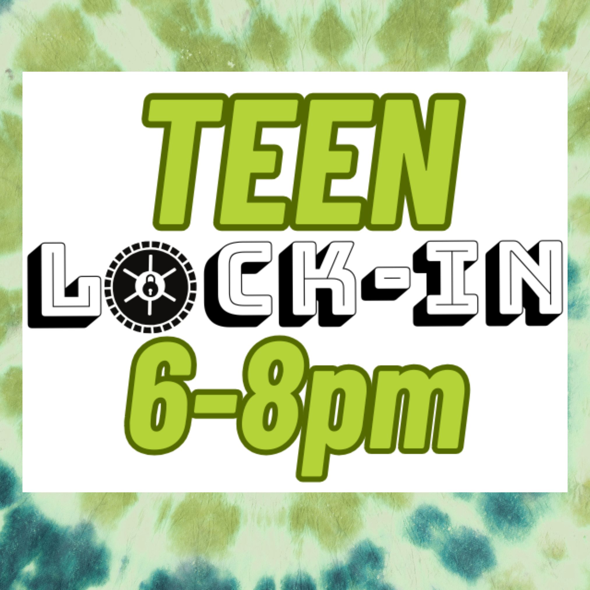 Summer Reading Teen Lock-In!!