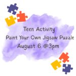 Teen Activity: Paint your own Jigsaw Puzzle!