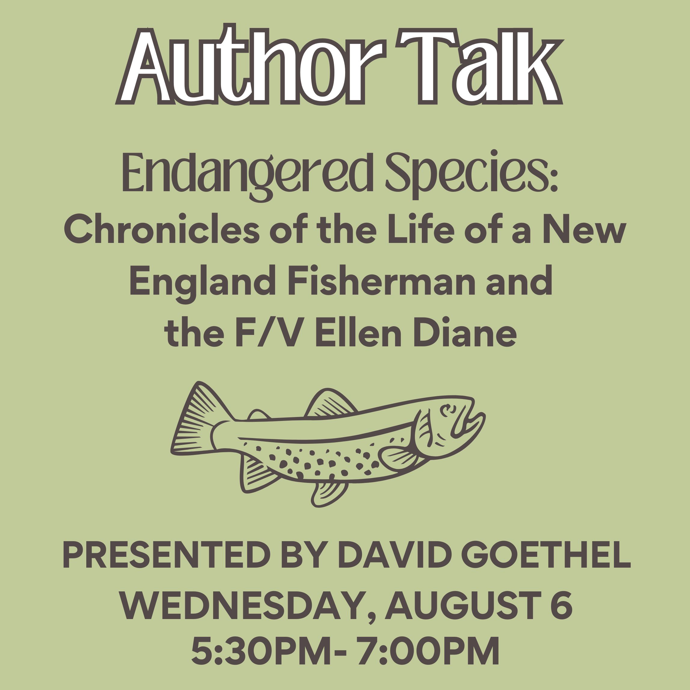 Author Talk: David Goethel